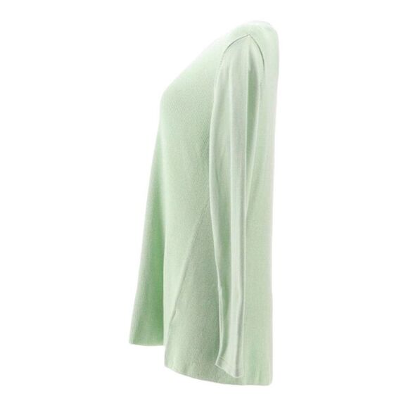 Isaac Mizrahi Live! V-Neck Shaker Stitch Swing Sweater - Picture 4 of 7